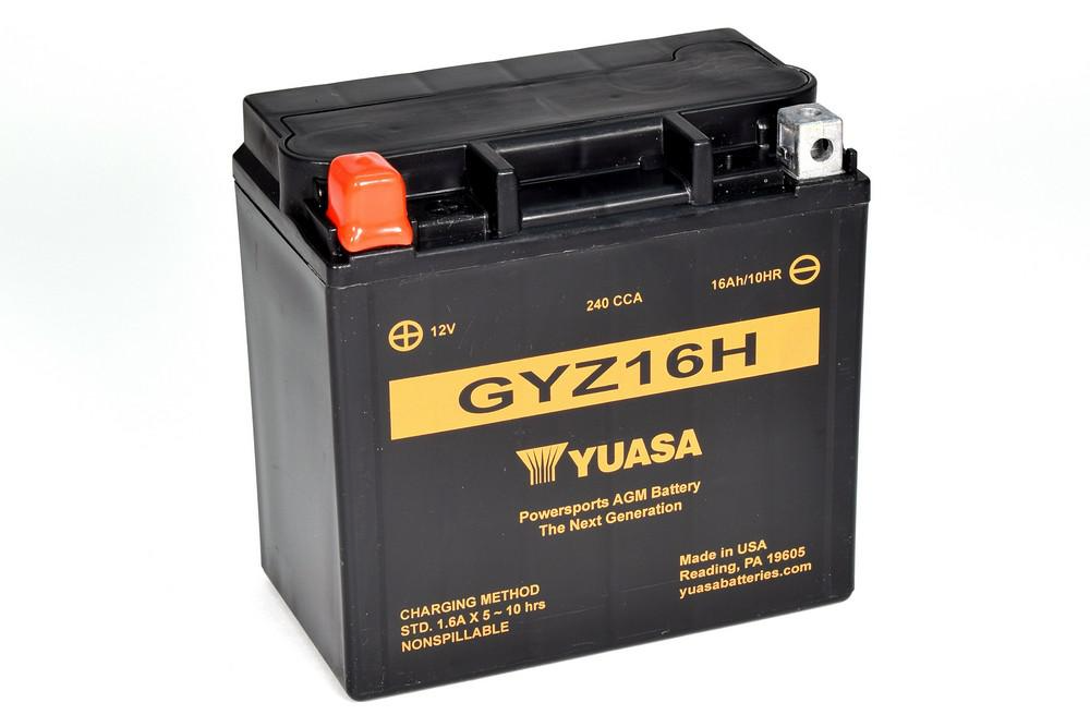 Yuasa GYZ16H AGM motorcycle battery 16Ah 12V YTX14-BS (DIN 51214)